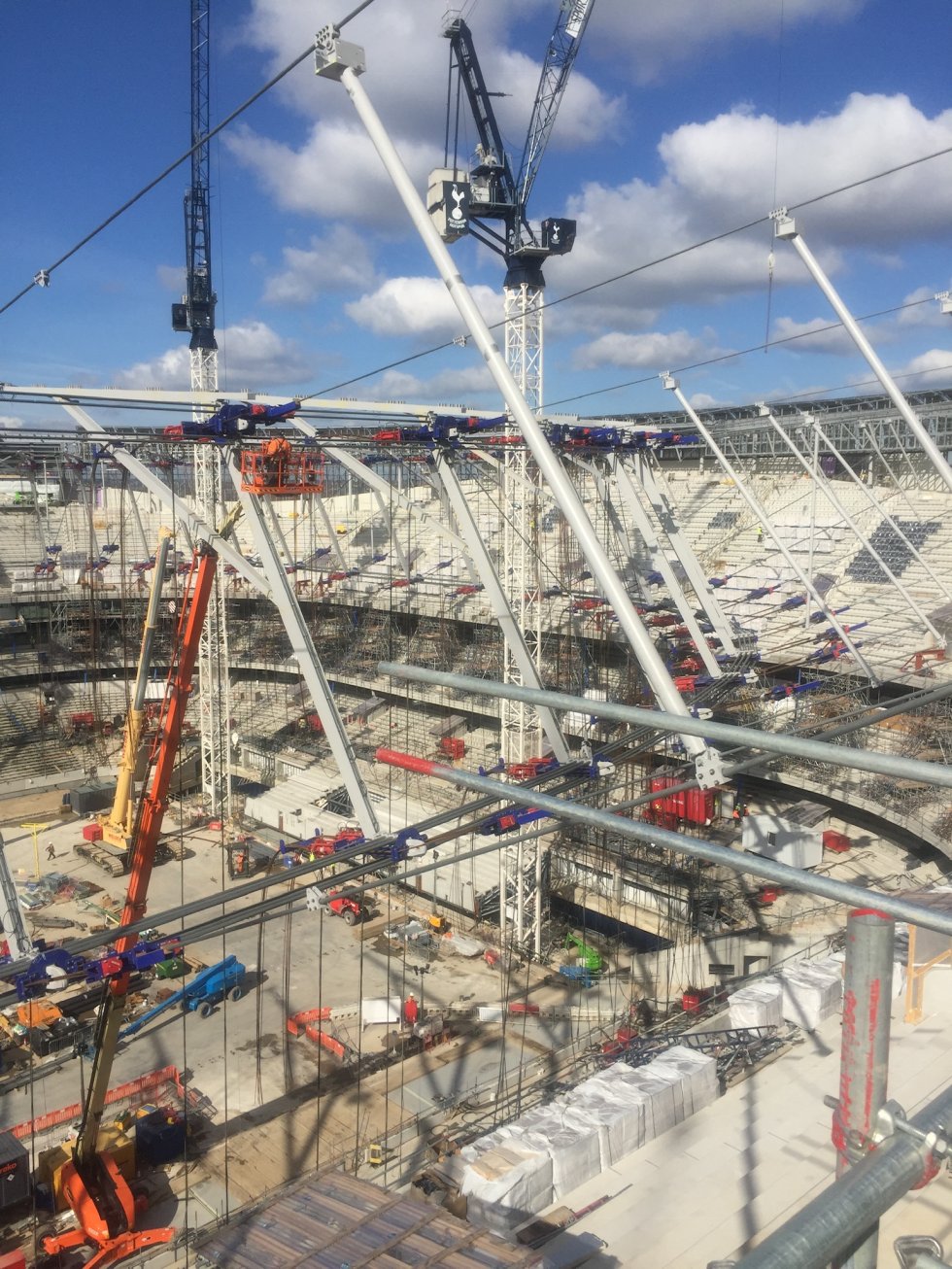 Stadium under construction